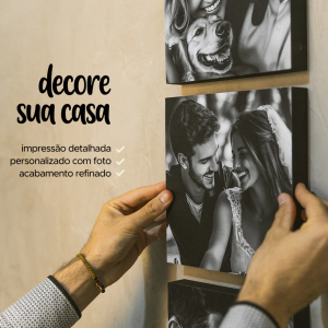 Quadro Decorativo MDF e Adesivo Vinil Digital     